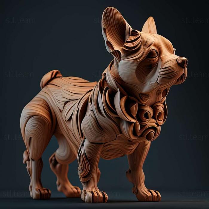 3D модель Фален собака (STL)